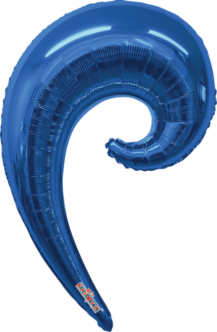 Globo Metálico Kurly Wave Blue