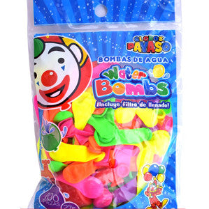 Globo Payaso #2 Water Bombs Neón C/100