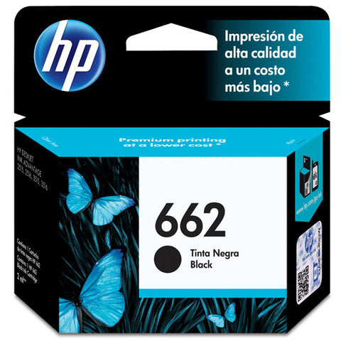 Cartucho Tinta HP CZ13AL 662 Negra