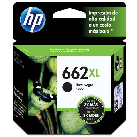 Cartucho Tinta HP 662XL Negra CZ105AL