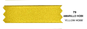 Liston Satinex Doble Cara 45MTS 1715 #00 79 Amarillo Hobby
