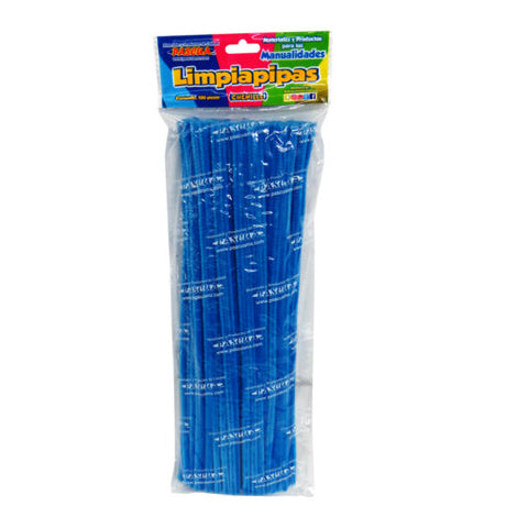 Limpiapipas Pascua C/100 Azul Turqueza