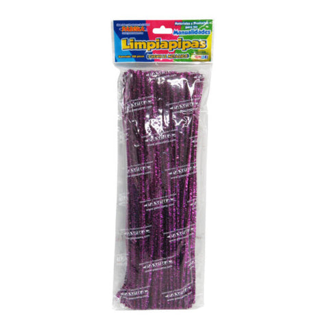 Limpiapipas Pascua C/100 Metálico Morado