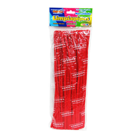 Limpiapipas Pascua (Matiz) C/100 Rojo