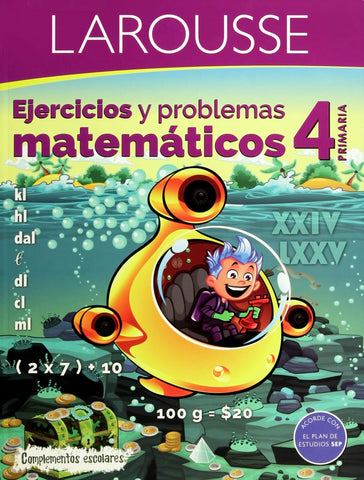 Libro Larousse Ejercicios Matemáticos 4