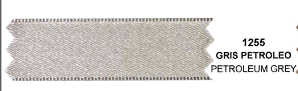Listón Satinex Doble Cara 45MTS 1715 #2 1255 Gris Petroleo
