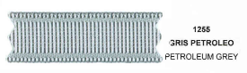Listón Barrotado/Popotillo 0909 #3 1255 Gris Petroleo