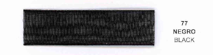Liston Organza Lisa 18MTS #9 77 Negro