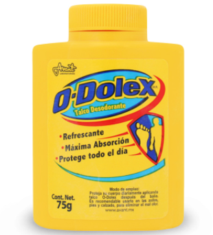 Talco O-Dolex Amarillo 75 Grs