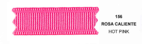 Listón Barrotado/Popotillo 0909 #1.5 156 Rosa Caliente
