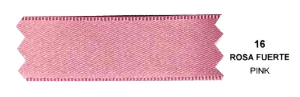 Listón Satinex Doble Cara 45MTS 1715 #1.5 16 Rosa Fuerte