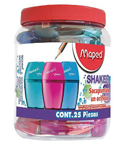 Sacapuntas Shaker/Eliptíco Maped C/25 Pzas