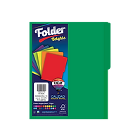 Folder Diem T/Carta Verde Bandera C/25