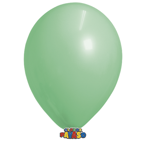 Globo Metálico #12 Verde C/100 Perla